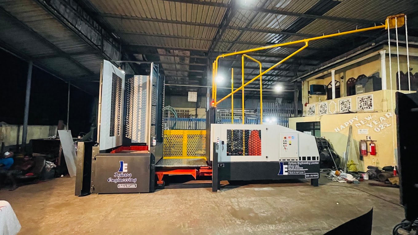 Ishara Engineering branded pallet loading machine made in Sri Lanka